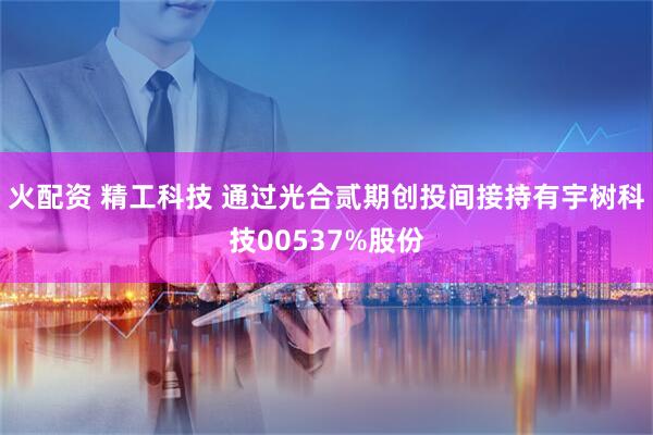 火配资 精工科技 通过光合贰期创投间接持有宇树科技00537%股份